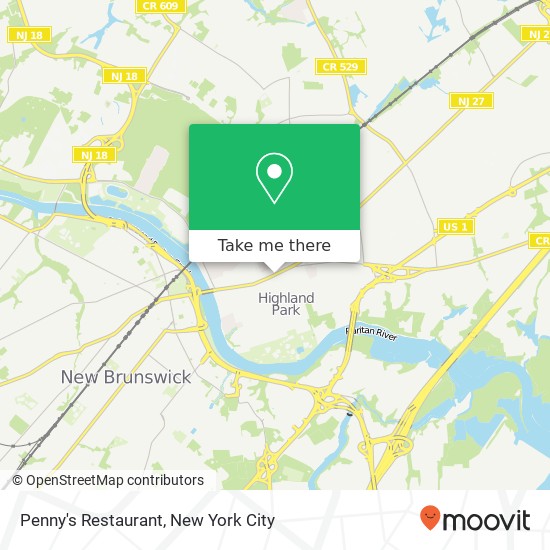 Mapa de Penny's Restaurant