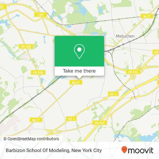 Barbizon School Of Modeling map