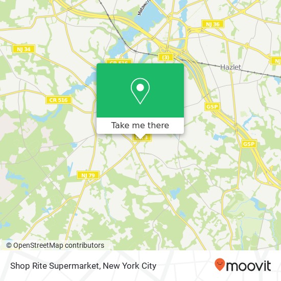 Mapa de Shop Rite Supermarket