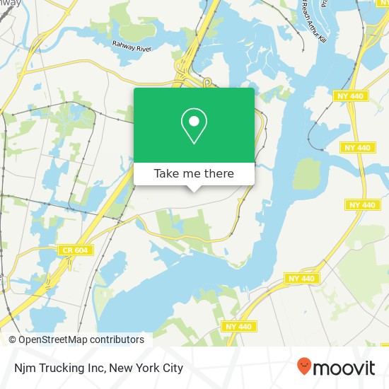 Njm Trucking Inc map