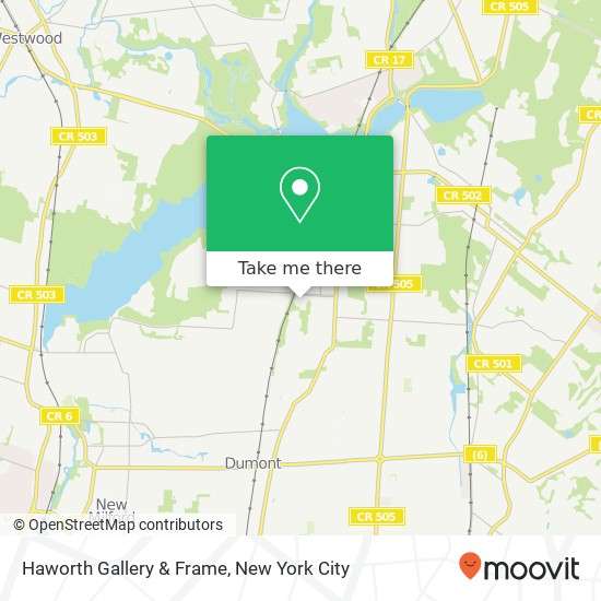 Haworth Gallery & Frame map