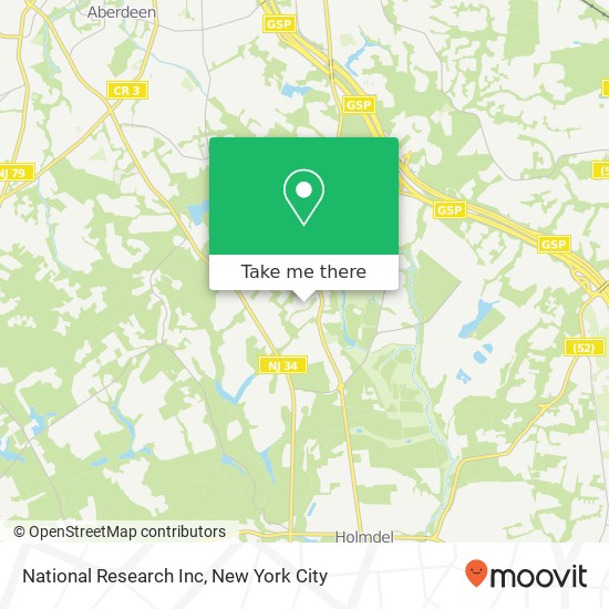 National Research Inc map