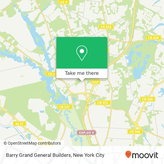 Barry Grand General Builders map