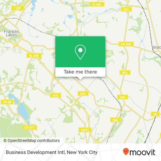 Business Development Intl map
