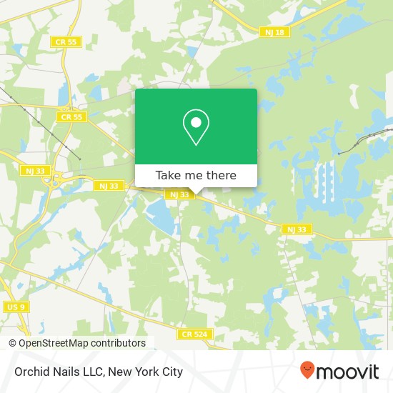 Orchid Nails LLC map