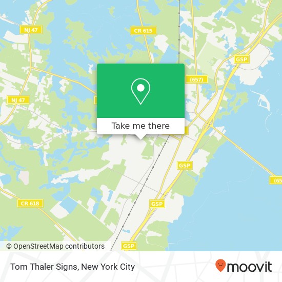 Mapa de Tom Thaler Signs