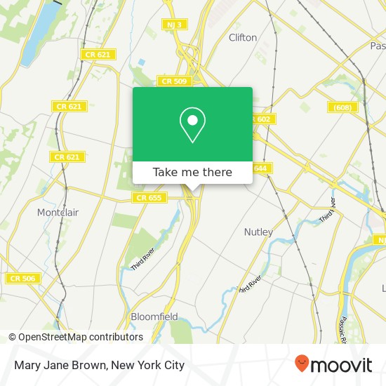 Mary Jane Brown map