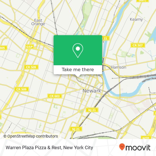 Warren Plaza Pizza & Rest map