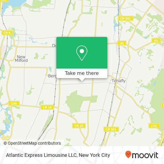 Atlantic Express Limousine LLC map