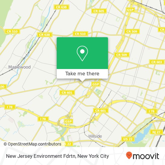 Mapa de New Jersey Environment Fdrtn