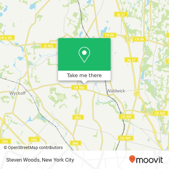 Steven Woods map