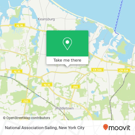 Mapa de National Association-Sailing