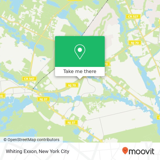 Whiting Exxon map