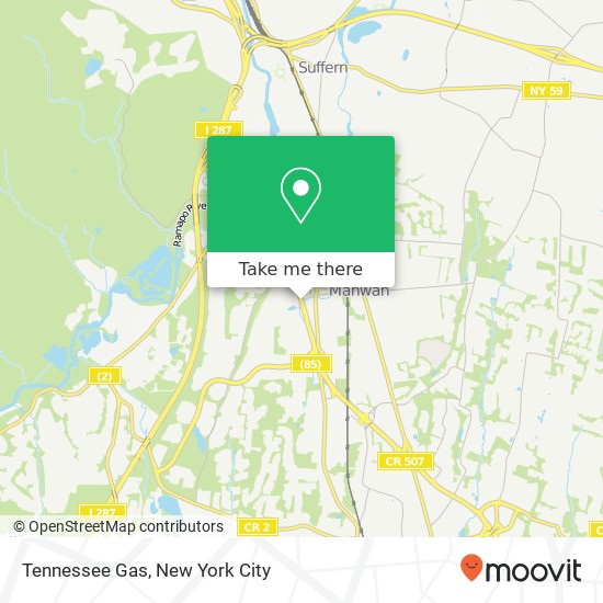 Mapa de Tennessee Gas