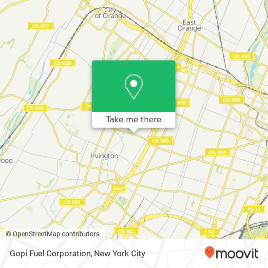 Mapa de Gopi Fuel Corporation