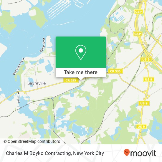 Mapa de Charles M Boyko Contracting