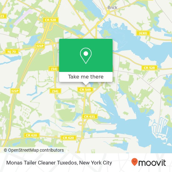 Mapa de Monas Tailer Cleaner Tuxedos