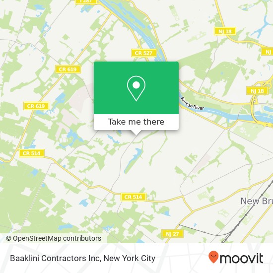 Mapa de Baaklini Contractors Inc