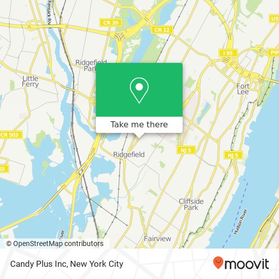 Candy Plus Inc map