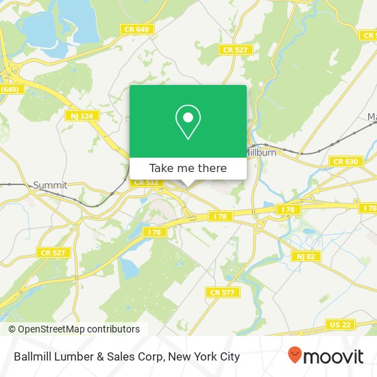 Mapa de Ballmill Lumber & Sales Corp