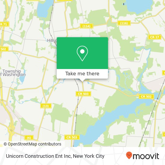 Unicorn Construction Ent Inc map