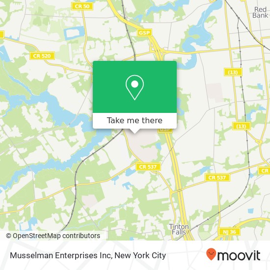 Musselman Enterprises Inc map