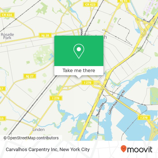 Carvalhos Carpentry Inc map