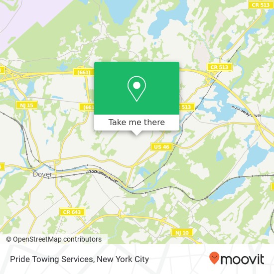 Pride Towing Services map