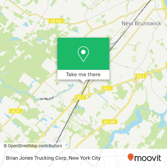 Brian Jones Trucking Corp map