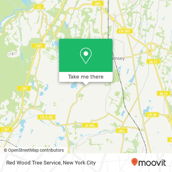 Mapa de Red Wood Tree Service