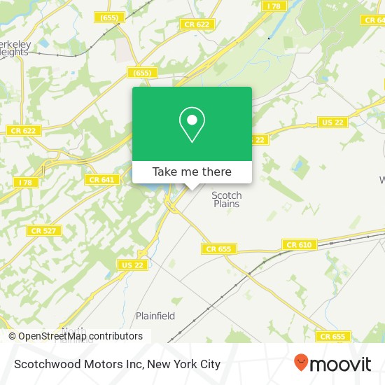 Scotchwood Motors Inc map