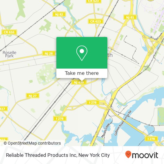 Reliable Threaded Products Inc map