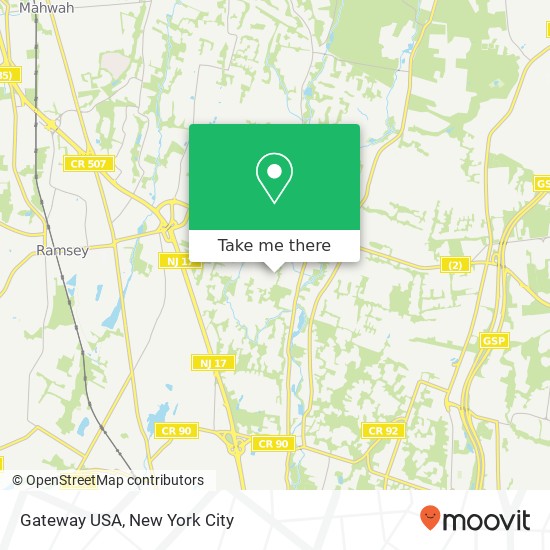 Gateway USA map