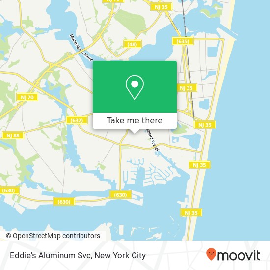 Eddie's Aluminum Svc map