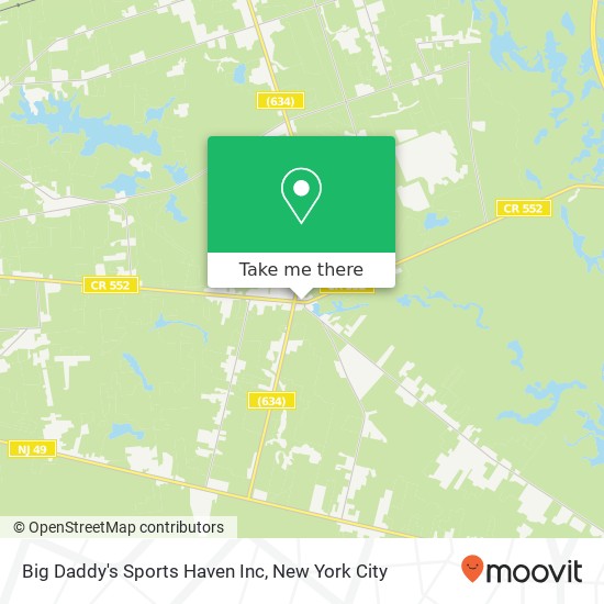 Big Daddy's Sports Haven Inc map