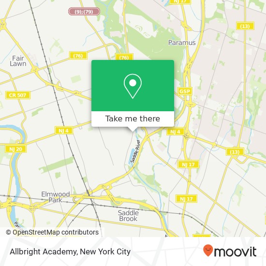 Mapa de Allbright Academy