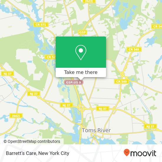 Barrett's Care map