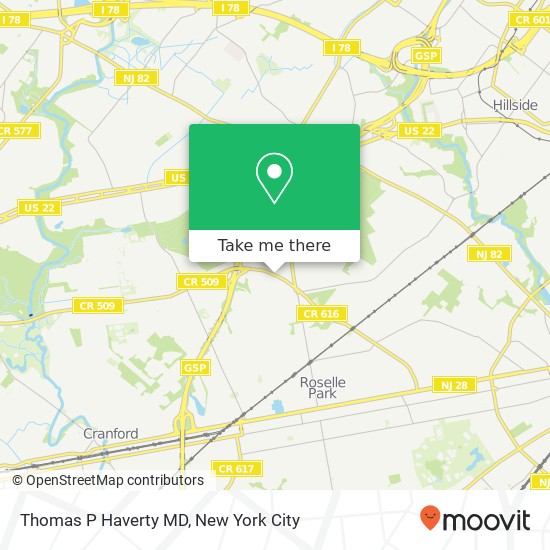 Thomas P Haverty MD map