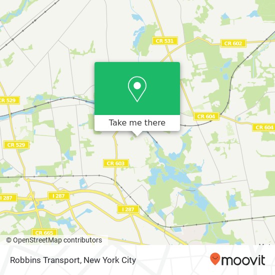 Mapa de Robbins Transport