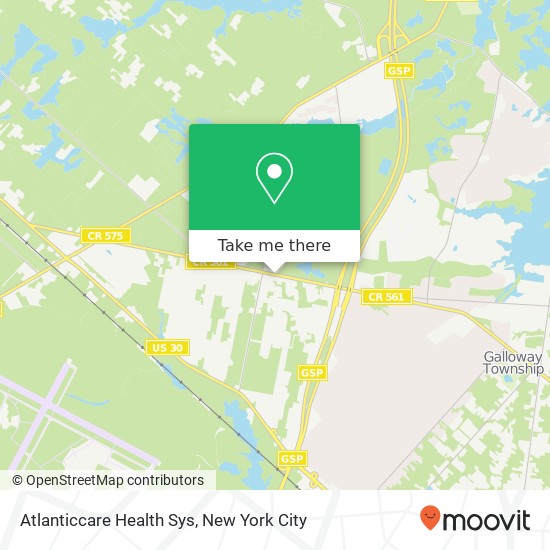 Atlanticcare Health Sys map