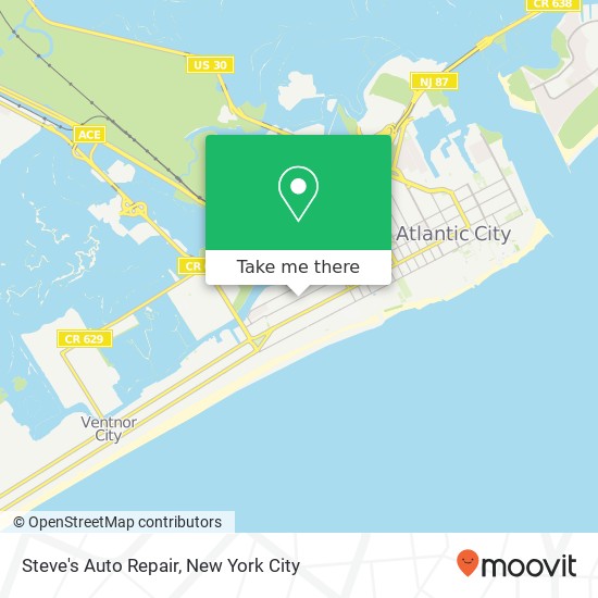 Mapa de Steve's Auto Repair