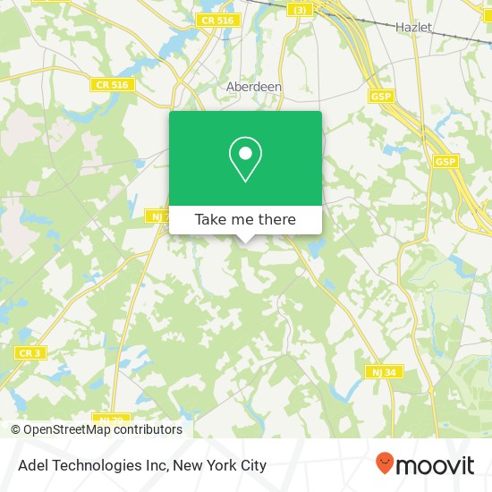 Mapa de Adel Technologies Inc