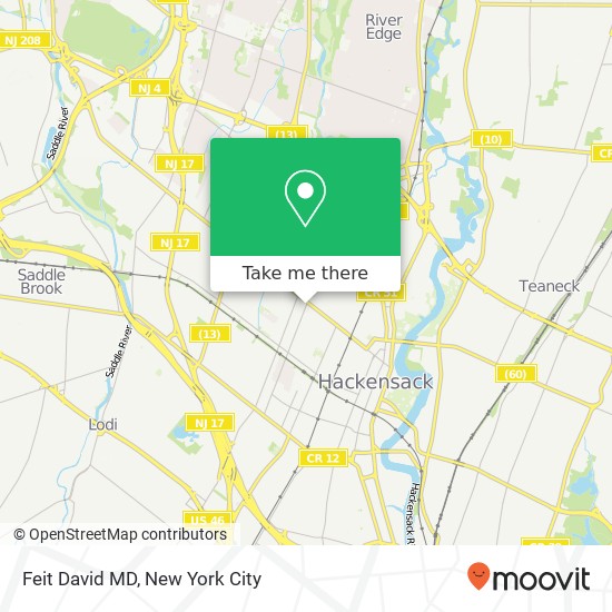 Feit David MD map