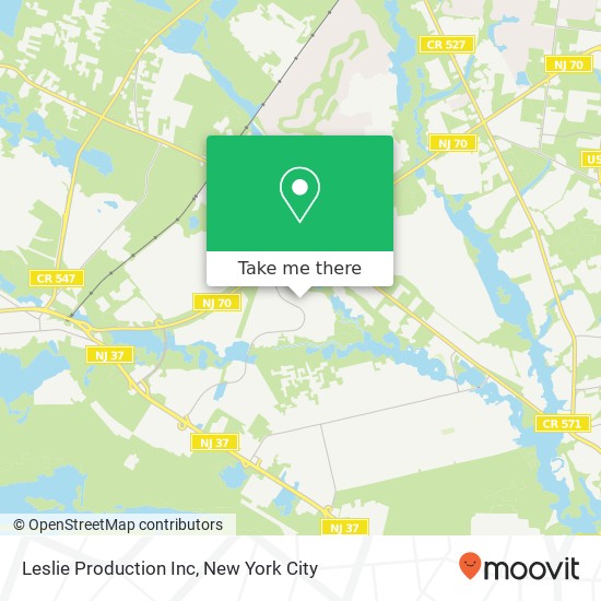 Leslie Production Inc map