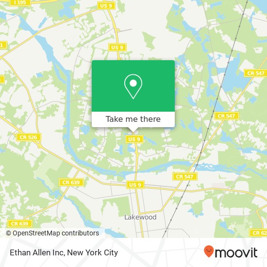 Ethan Allen Inc map