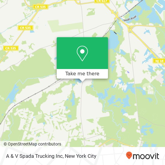 A & V Spada Trucking Inc map