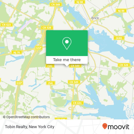 Mapa de Tobin Realty