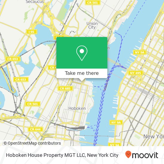 Mapa de Hoboken House Property MGT LLC