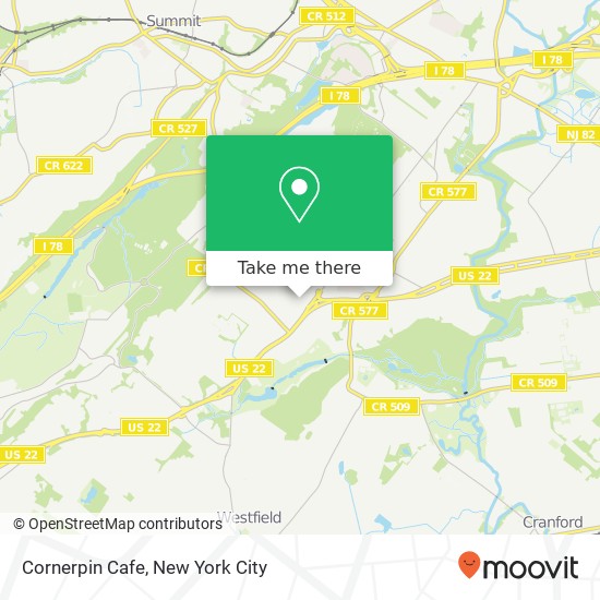 Mapa de Cornerpin Cafe