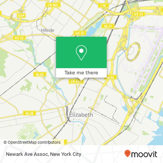 Mapa de Newark Ave Assoc